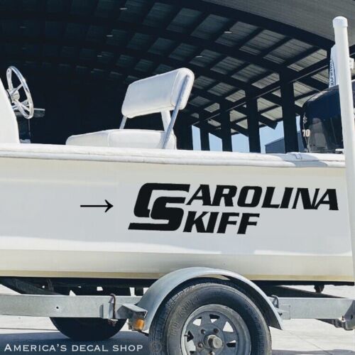 Carolina Skiff 178 Boat Yacht Replacement Decals 2PC Set Vinyl New 30” OEM