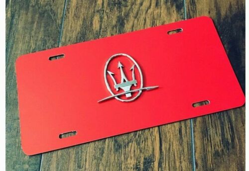 Custom Trident 3D License Plate New Fits Levante Ghibli OEM Badge  Quattroporte - KLP Customs