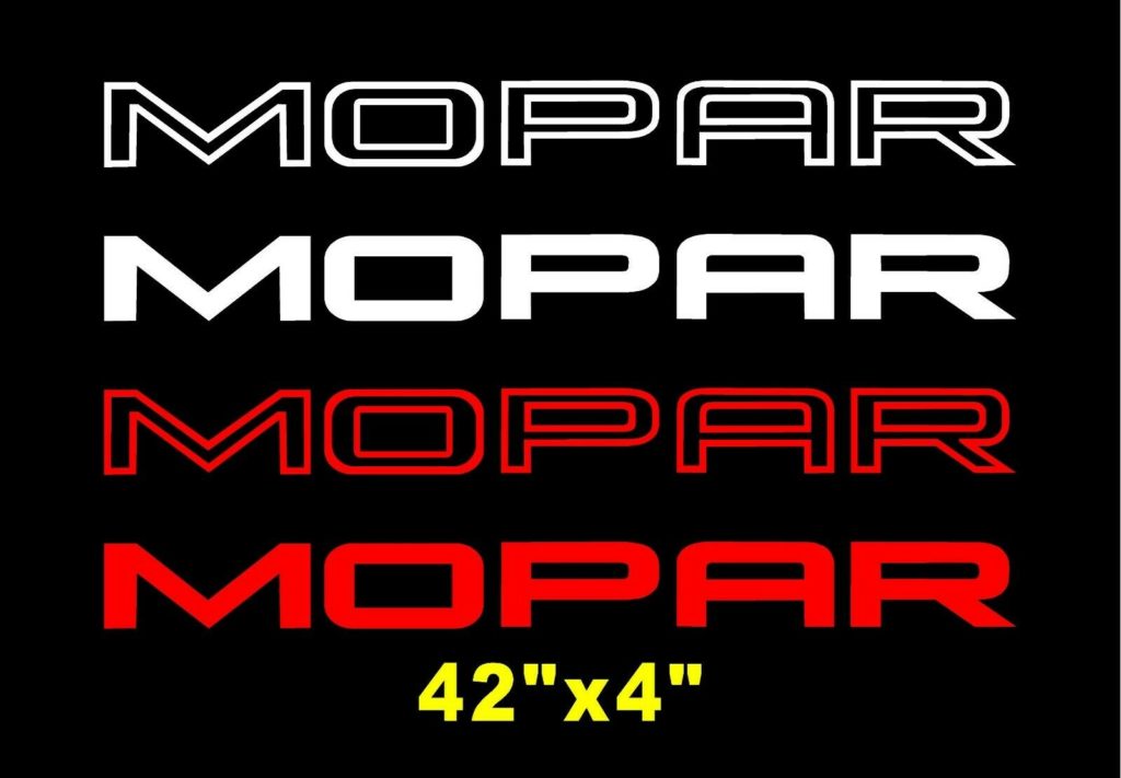 MOPAR Window Windshield Outline Decal Dodge RT 2000-2020 HEMI SXT ...