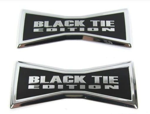 12-18 Jeep Wrangler JK Black Tie Edition Emblem Decal Chrome Black Set 2  MOPAR - KLP Customs