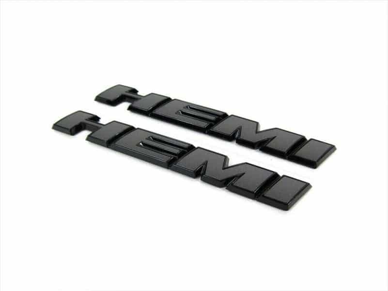 15-16 DODGE CHALLENGER GRAY BLACK HEMI FENDER EMBLEM BADGE NAMEPLATE ...